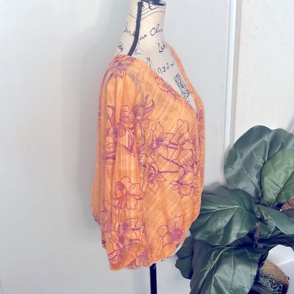 Free People One Dance Floral Print Blouse - Picture 6 of 12
